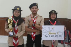 Pramuka UNP Juara I Lomba Karya Tulis Ilmiah Tingkat Nasional