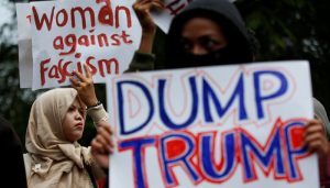 Terkait Kebijakan Trump, Kedubes Amerika Jadi Sasaran Demo