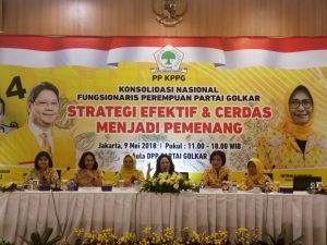 Hadapi Pemilu 2019, KPPG Gelar Konsolidasi Nasional Perempuan Golkar