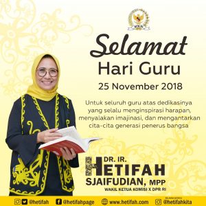 Hetifah: Hari Guru Momentum Menuntaskan Masalah Pengajar Honorer