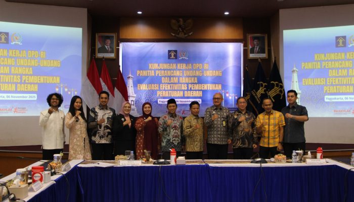 DPD RI Dorong Penguatan Efektivitas Pembentukan Perda di DIY